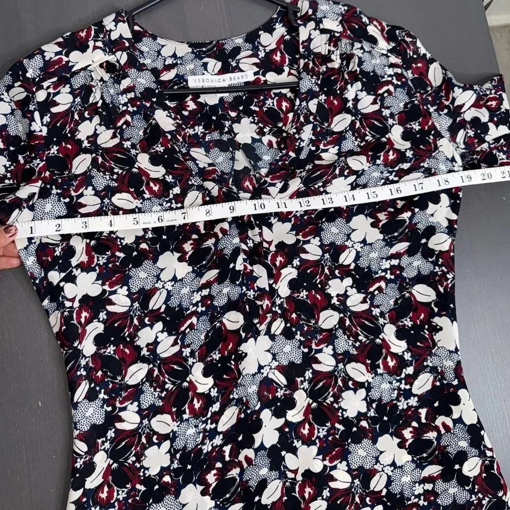 Veronica Beard Franklin Printed Silk Dress - Picture 9 of 11